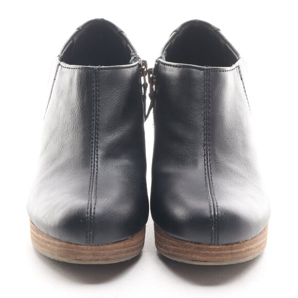 Dr. Scholl‘s Women Vegan Leather HARLIE Ankle Bootie Wedges 7 Black/Brown - Picture 5 of 16